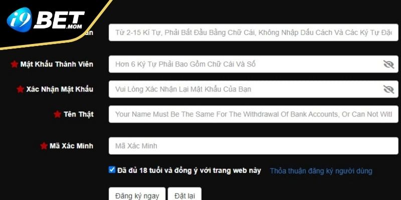 Hướng dẫn đăng ký i9BET thành công cho tân thủ ngày nay